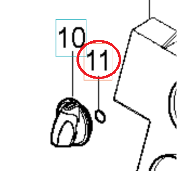 O-Ring 10,2X2,5 Nbr 70 i gruppen  hos GPLSHOP (5926176-68)