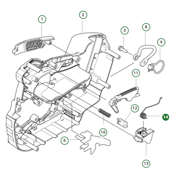 Spring Throttle i gruppen Reservdelar T540i XP hos GPLSHOP (5930642-01)