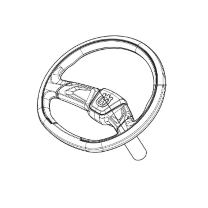 STEERING WHEEL ASSY SHORT TUBE i gruppen Reservdelar Husqvarna Rider 418 TSX AWD hos GPLSHOP (5931661-03)