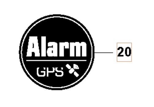 Alarm, GPS klistermärke i gruppen Reservdelar Robotgräsklippare / Reservdelar Husqvarna Automower® 405X / Automower 405X - 2023 hos GPLSHOP (5940548-01)
