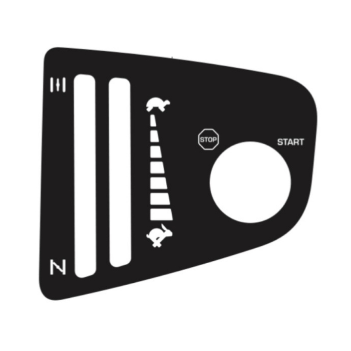 Decal Controls For Choke i gruppen Spare parts Husqvarna Rider 420 TSX AWD hos GPLSHOP (5947375-01)
