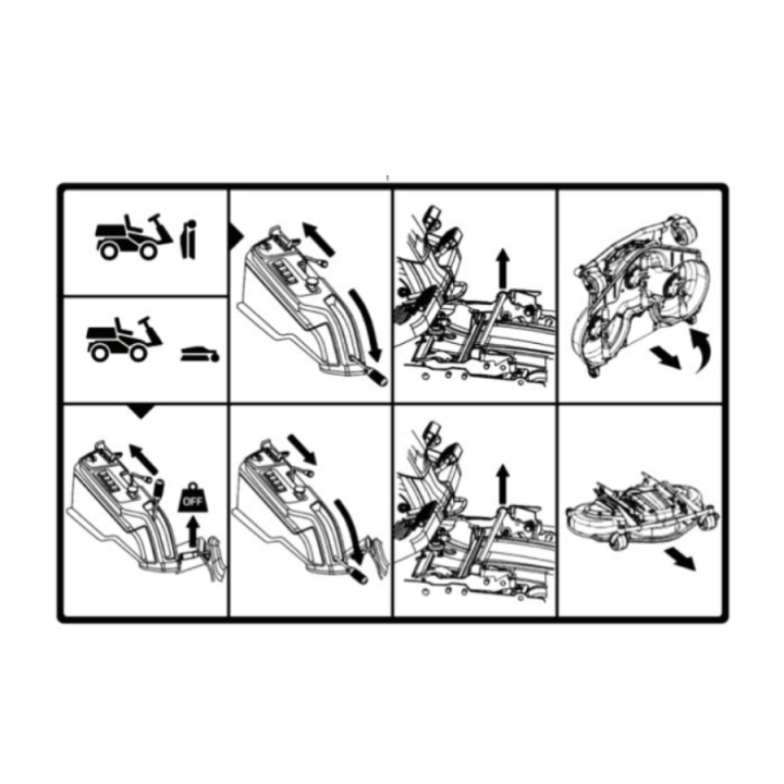 Label Service Och Dockning i gruppen Spare parts Husqvarna Rider 420 TSX AWD hos GPLSHOP (5949502-01)