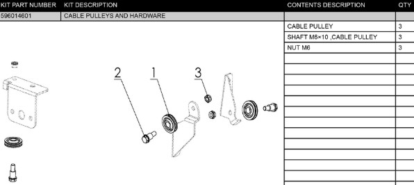 CABLE PULLEYS AND HARDWARE i gruppen  hos GPLSHOP (5960146-01)