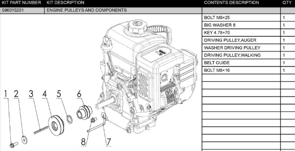ENGINE PULLEY AND COMPONENTS i gruppen hos GPLSHOP (5960152-01)