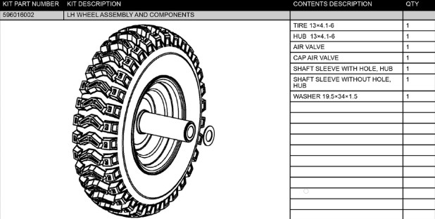 LH WHEEL ASSY AND COMPONENTS i gruppen hos GPLSHOP (5960160-02)