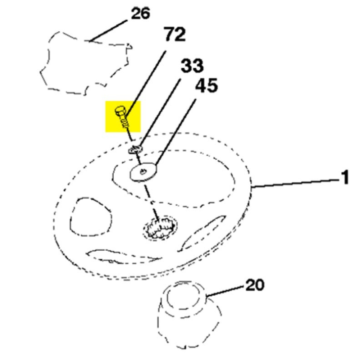 Bolt External Hexagon Head 5/1 i gruppen Reservdelar Husqvarna TC 130 hos GPLSHOP (5960397-01)
