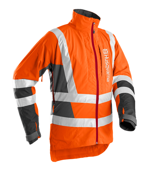 Skogsjacka Husqvarna Technical High Viz EN20471, 50 i gruppen Husqvarna Skog & Trädgårdsprodukter / Husqvarna Kläder / Skyddsutrustning / Skyddsjackor hos GPLSHOP (5963037-50)