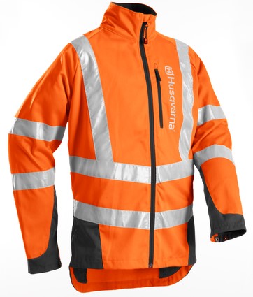 Skogsjacka Husqvarna Classic High Viz EN 20471, 54 i gruppen Husqvarna Skog & Trädgårdsprodukter / Husqvarna Kläder / Skyddsutrustning / Skyddsjackor hos GPLSHOP (5963046-54)