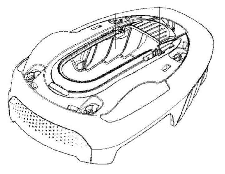 Kaross i gruppen Reservdelar Robotgräsklippare / Reservdelar Gardena Sileno City / Gardena Sileno City - 2018 hos GPLSHOP (596350102)