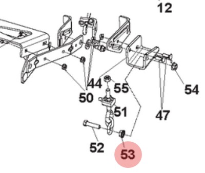 NUT HEXAGON NUT WITH COLLAR 7/ i gruppen  hos GPLSHOP (5965779-01)