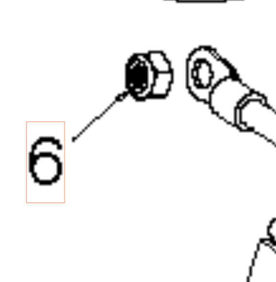 Nut Lock Nut M6 Nyloc Insert H i gruppen  hos GPLSHOP (5974341-01)