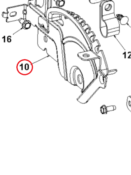 Bracket Assy,Weldment,Deflecto i gruppen  hos GPLSHOP (5979923-02)