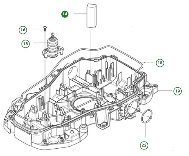 WEIGHT SQUARE BAR i gruppen Reservdelar Robotgräsklippare / Reservdelar Husqvarna Automower® 310E Nera hos GPLSHOP (5985036-04)