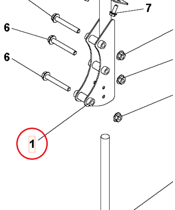 Spur Support Black Ral9005 i gruppen  hos GPLSHOP (5986805-01)