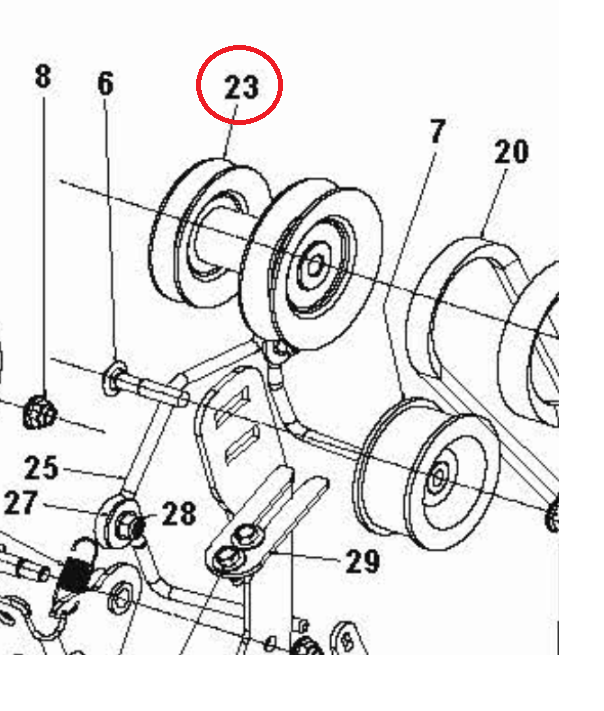 Pulley Weldment 1 In Hc - Rato i gruppen  hos GPLSHOP (5988160-02)