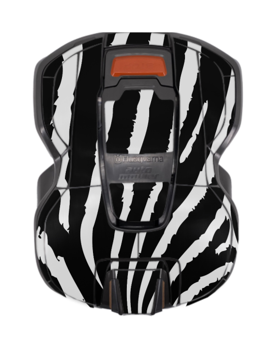 Dekalset Zebra Automower 305 - 2020> i gruppen Tillbehör robotgräsklippare / Kaross / Styling hos GPLSHOP (5992949-01)