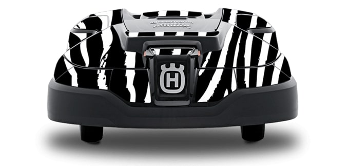 Dekalset Zebra Automower 405X/415X i gruppen Tillbehör Robotgräsklippare / Kaross / Styling hos GPLSHOP (5992949-06)