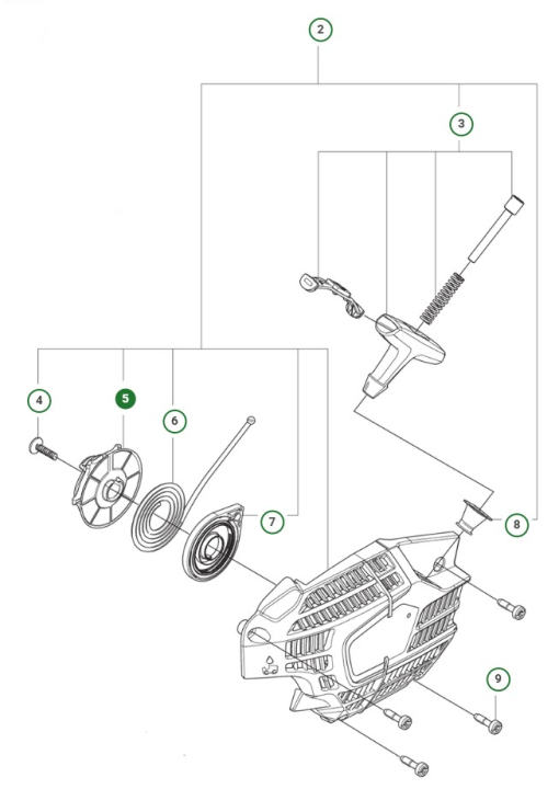 STARTER PULLEY 39CC i gruppen  hos GPLSHOP (5998187-01)