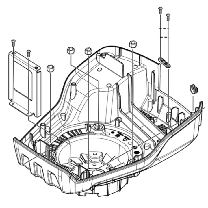 COVER BOTTOM PLASTIC KIT i gruppen  hos GPLSHOP (5999449-02)