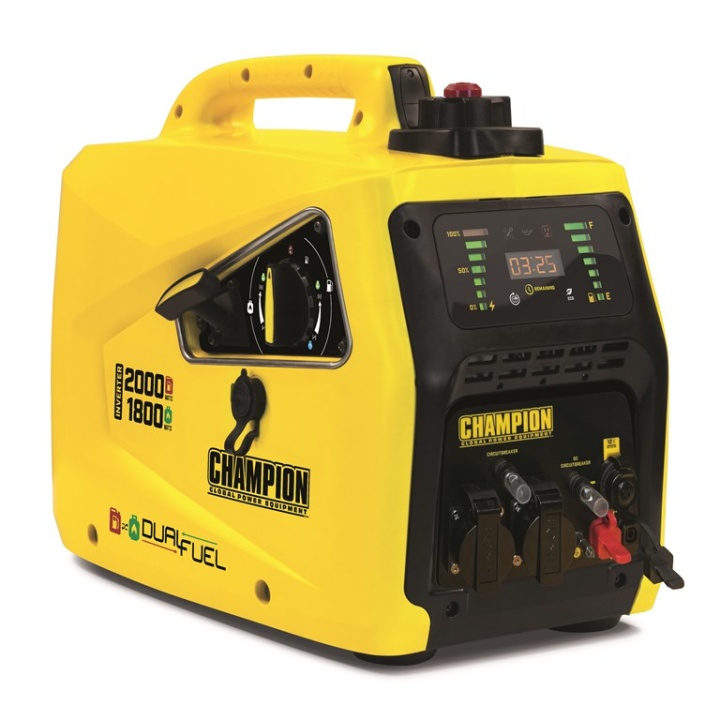 CHAMPION DUAL FUEL INVERTER 2000W Elverk i gruppen Produktkyrkogård hos GPLSHOP (82001i-DF-SC)