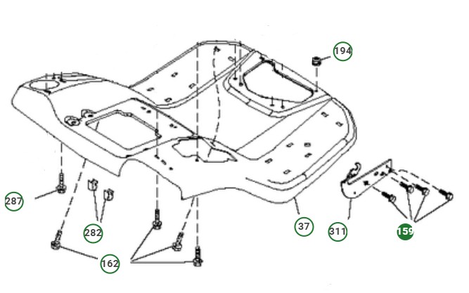 Vagnsbult 3/8-16X1 3/4 i gruppen Produktkyrkogård hos GPLSHOP (8721406-14)