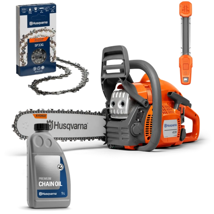 Husqvarna 435 II Startpaket i gruppen Husqvarna Skog & Trädgårdsprodukter / Husqvarna Motorsågar / Motorsågar för allround bruk hos GPLSHOP (9705597)