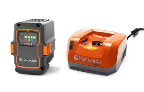 Batteripaket B220X & laddare QC330 i gruppen Husqvarna Skog och Trädgårdsprodukter / Husqvarna Batteridrivna Maskiner / Tillbehör batteridrivna maskiner / Paket med batteri & laddare hos GPLSHOP (9706078)