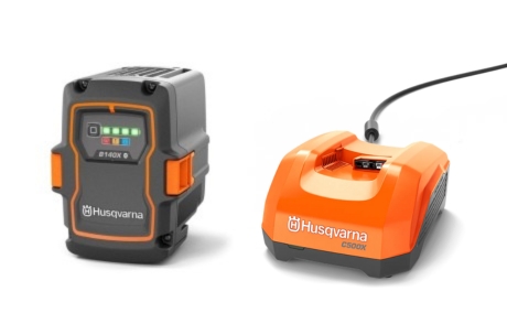 Batteripaket B140X & laddare C500X i gruppen Husqvarna Skog & Trädgårdsprodukter / Husqvarna Batteridrivna Maskiner / Tillbehör batteridrivna maskiner / Paket med batteri & laddare hos GPLSHOP (9706079)