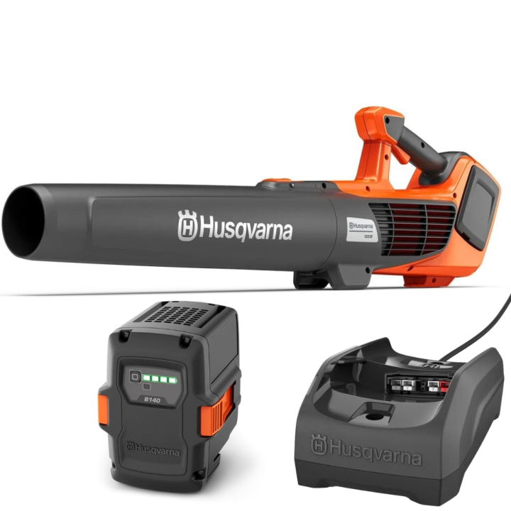 Husqvarna 122iB batteridriven lövblås med batteri och laddare i gruppen Husqvarna Skog & Trädgårdsprodukter / Husqvarna Lövblåsare / Batteri Blåsare hos GPLSHOP (9708273-02)