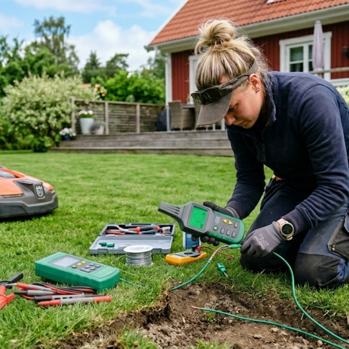 Reparation av slingavbrott robotgräsklippare i gruppen Service & Underhåll hos GPLSHOP (Slingavbrott)