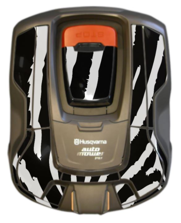 Dekalset Automower 315X Zebra i gruppen Tillbehör Robotgräsklippare / Kaross / Styling hos GPLSHOP (am315x-106497920)