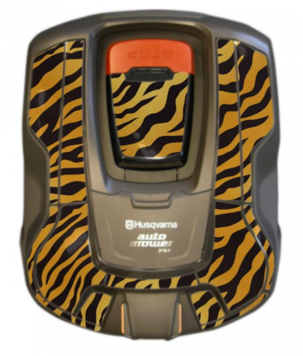 Dekalset Automower 315X Tiger i gruppen Tillbehör Robotgräsklippare / Kaross / Styling hos GPLSHOP (am315x-289514807)