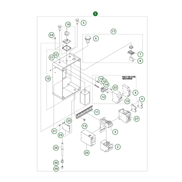 Ellåda Pp 325 E, 400V 5-Pin