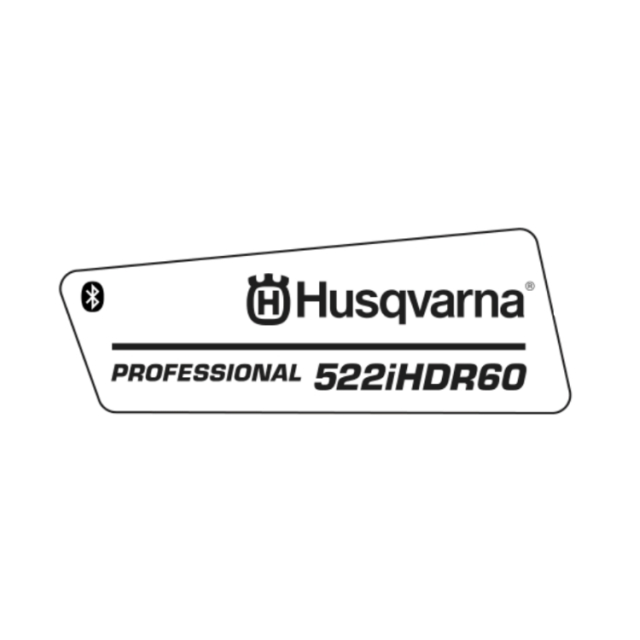 DECAL PRODUCT LEFT 522IHDR60 W