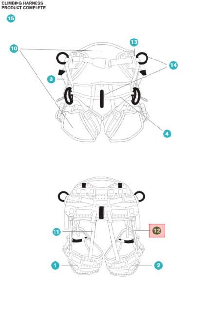 ELASTIC WEB SET HIP/LEG
