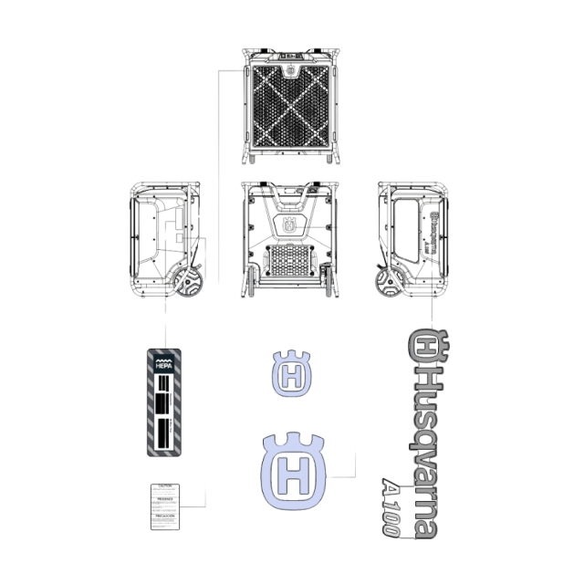 Decal kit a 100