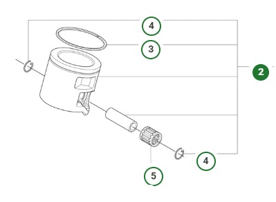 Kolv Husqvarna 560 XPG Mark II, 562 XPG Mark II