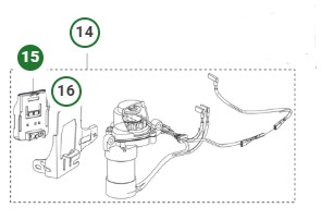 Fäste batteri Husqvarna HS166AE