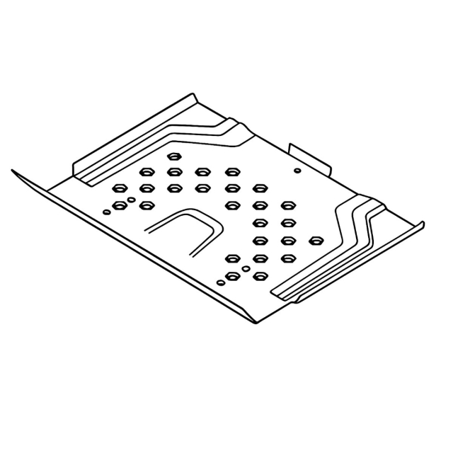 PLATE FLOOR PAN ORANGE X668