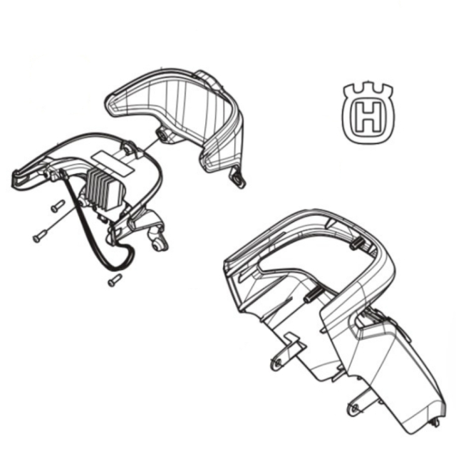 Styrningskåpa Frontdel M, Strå