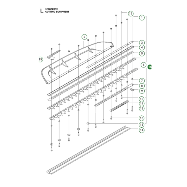 Cutting deck kit hs75-x