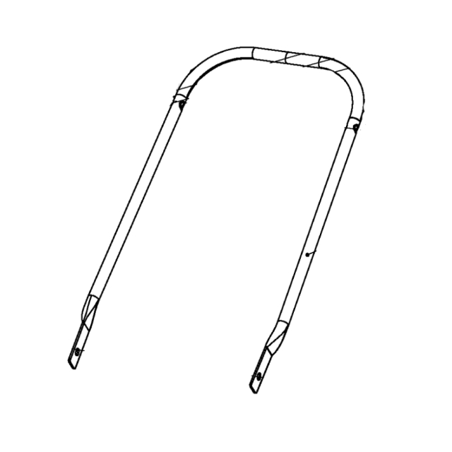 Handle tube lower handle flymo turbolite & hover vac