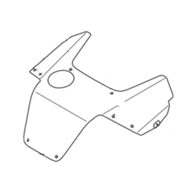 Kåpa top weld assy pg 690/830 cut-out water tank