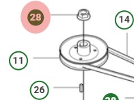 NUT FLANGE 3/4-16 ZP