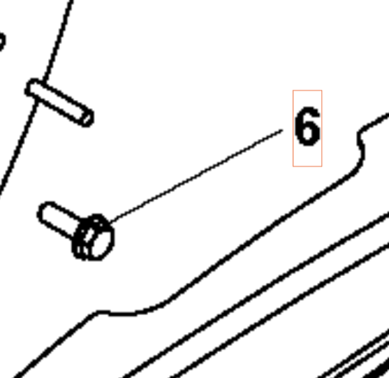 Screw H M8X25 Z Notched Should