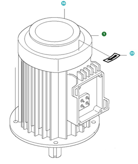 Elmotor 9,2KW, 400-480V