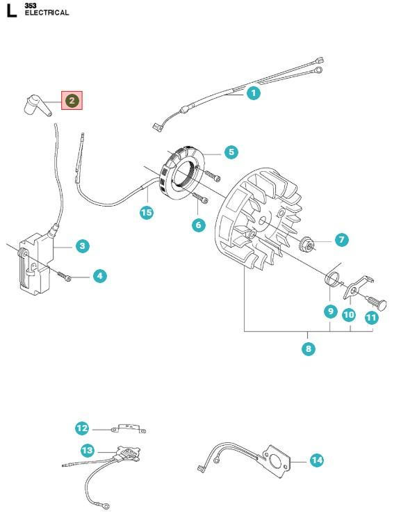 Husqvarna Tändstiftsskydd 5014854-02