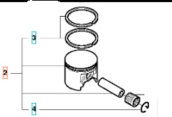 Kolv Husqvarna 3120XP