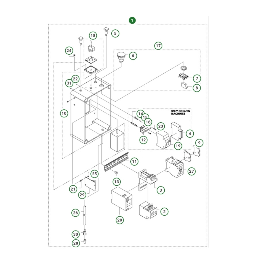 Ellåda Pp 325 E, 400V 4-Pin