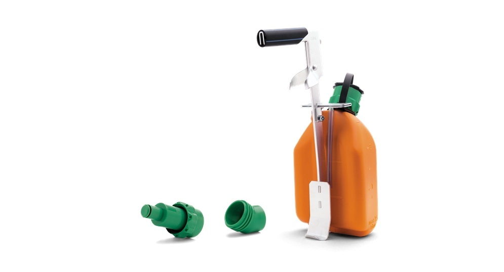 Kombi hållare för Husqvarna 5 liters bensin dunk